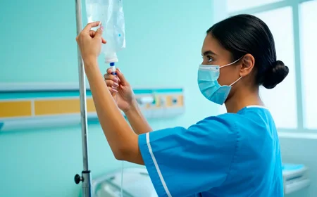 Врач и капельница